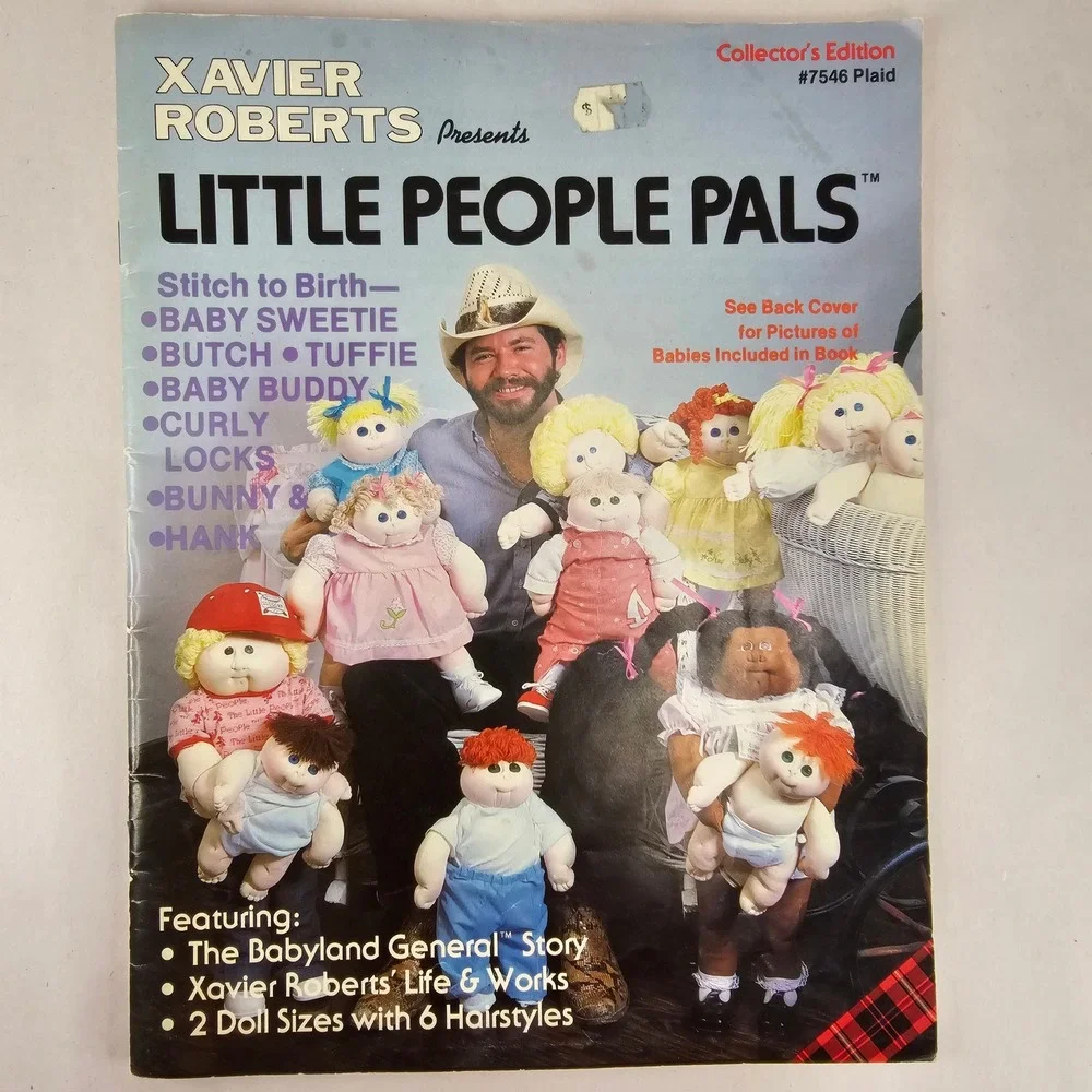 Xavier Roberts Little‎ People Pals Collector's Edition 7546 Plaid Craft Book